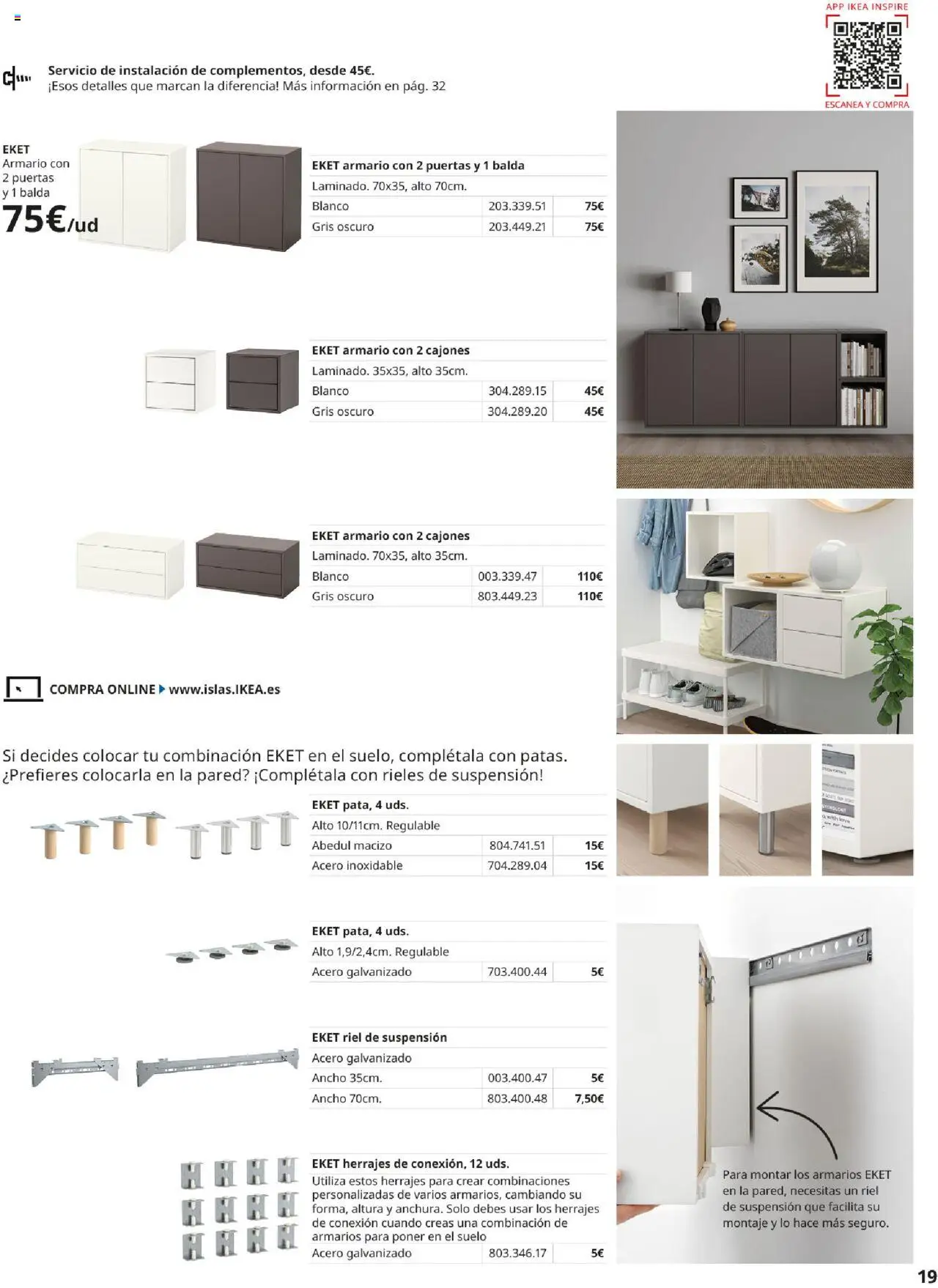 Catálogo IKEA Besta Eket │ válido desde el 04.02.2025 | Página: 19 | Productos: Armario