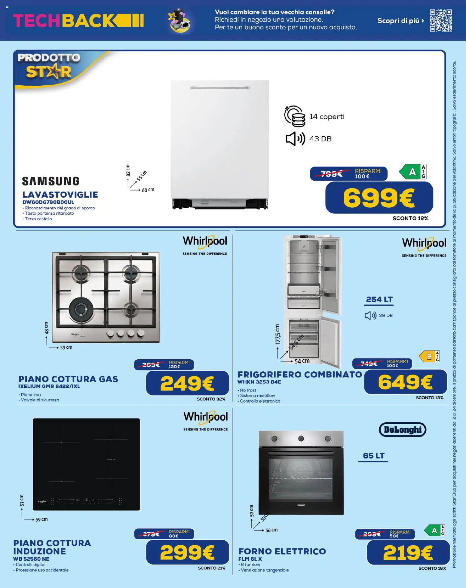 Volantino Euronics del 02.12.2025 | Pagina: 11 | Prodotti: Tè, Frigorifero, Frigorifero combinato, Forno elettrico