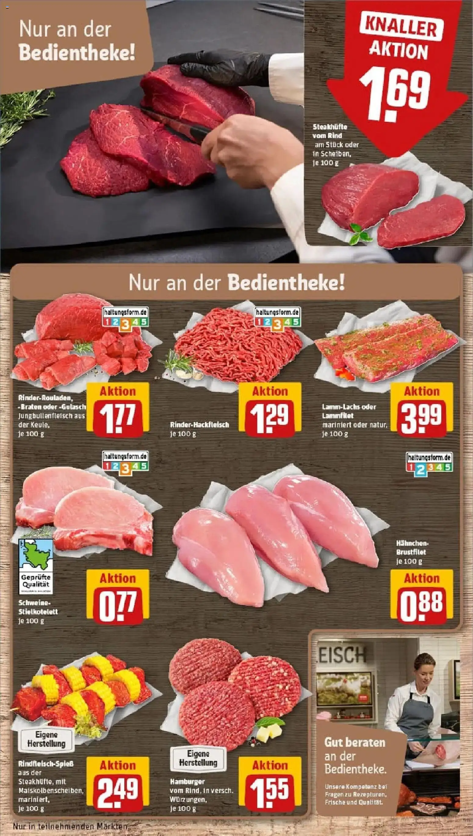 Rewe prospekt Lübeck	 – gültig ab 02.02.2026 | Seite: 12 | Produkte: Hahnchen, Gulasch, Steak