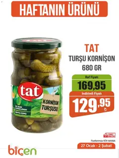 27.01.2026 tarihinden itibaren geçerli olan Biçen Market kataloğu önizlemesi