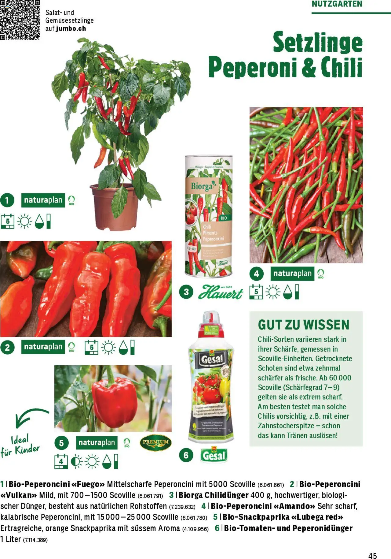 Jumbo Aktionen Dein Garten 2025 ab 21.02.2025 | Seite: 45 | Produkte: Chili, Salat