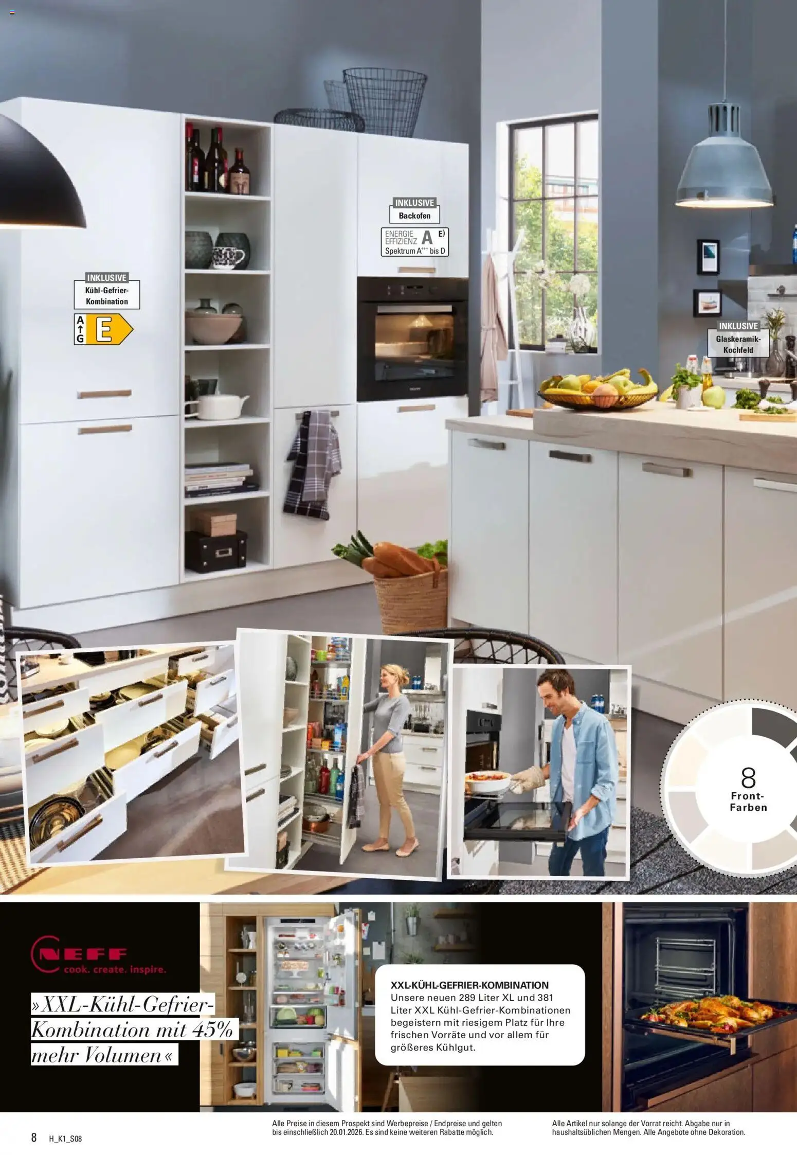 Höffner - Höffner: Möbelangebote – gültig ab 23.12.2025 | Seite: 8 | Produkte: Kochfeld, Backofen