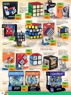 Náhled letáku Dráčik leták od 03.10.2025 | Strana: 68 | Produkty: Puzzle, Hlavolam, Kostky, Karty