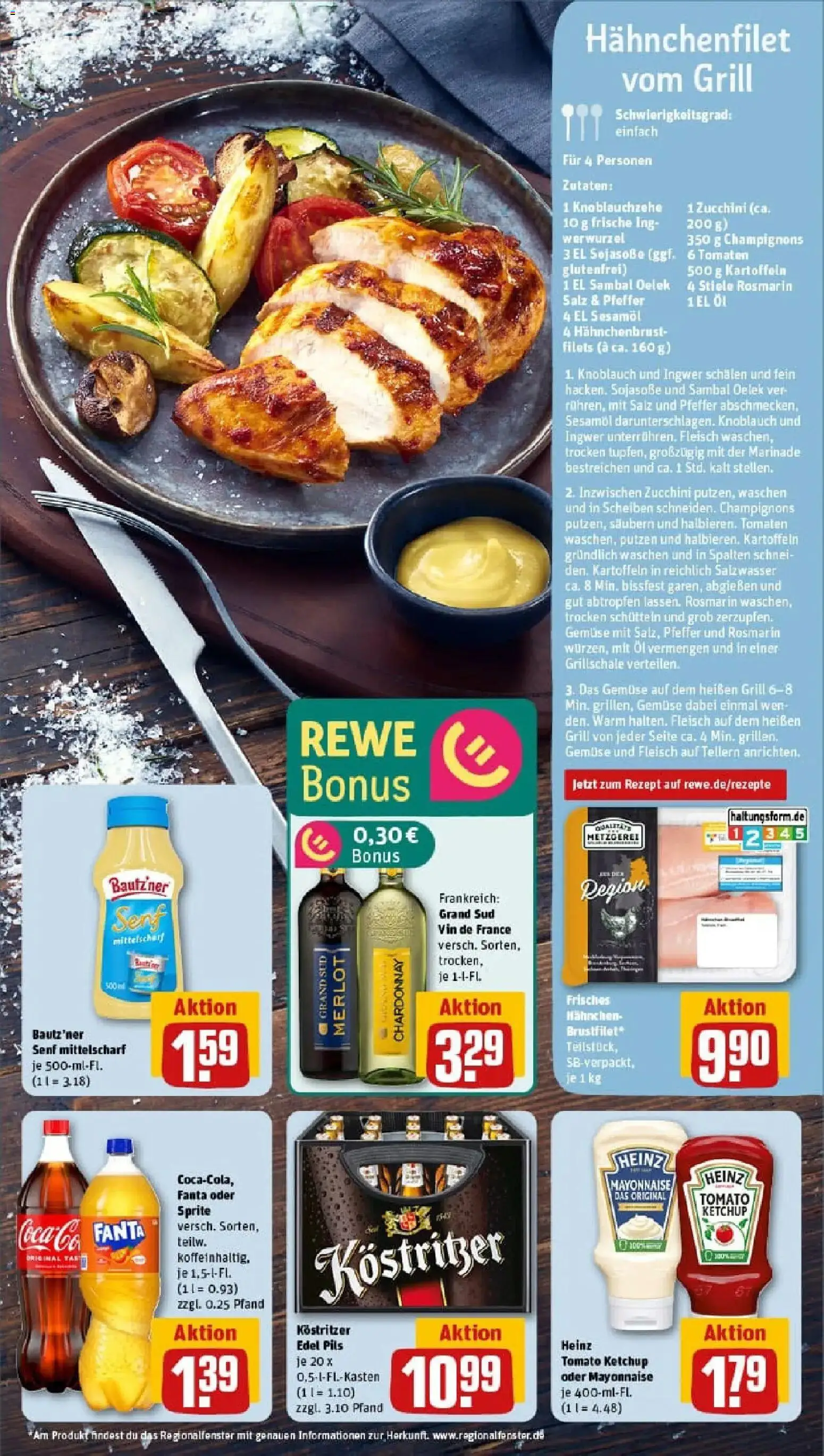 Rewe prospekt Neubrandenburg	 – gültig ab 10.11.2025 | Seite: 5 | Produkte: Grill, Sprite, Mayonnaise, Zucchini