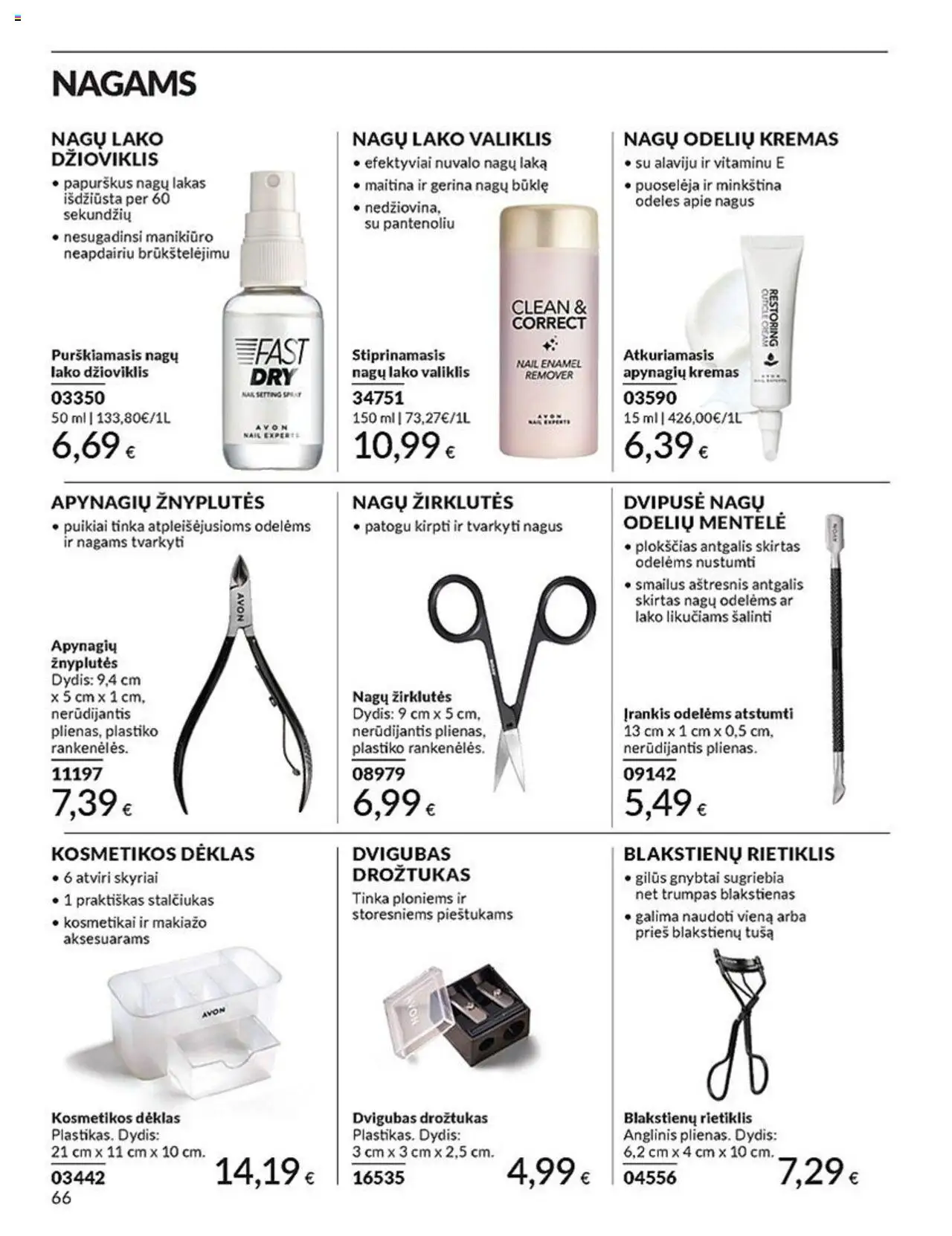 AVON leidinys│galioja nuo 01.07.2025 | Puslapis: 66 | Prekių: Drožtukas, Kremas, Dėklas