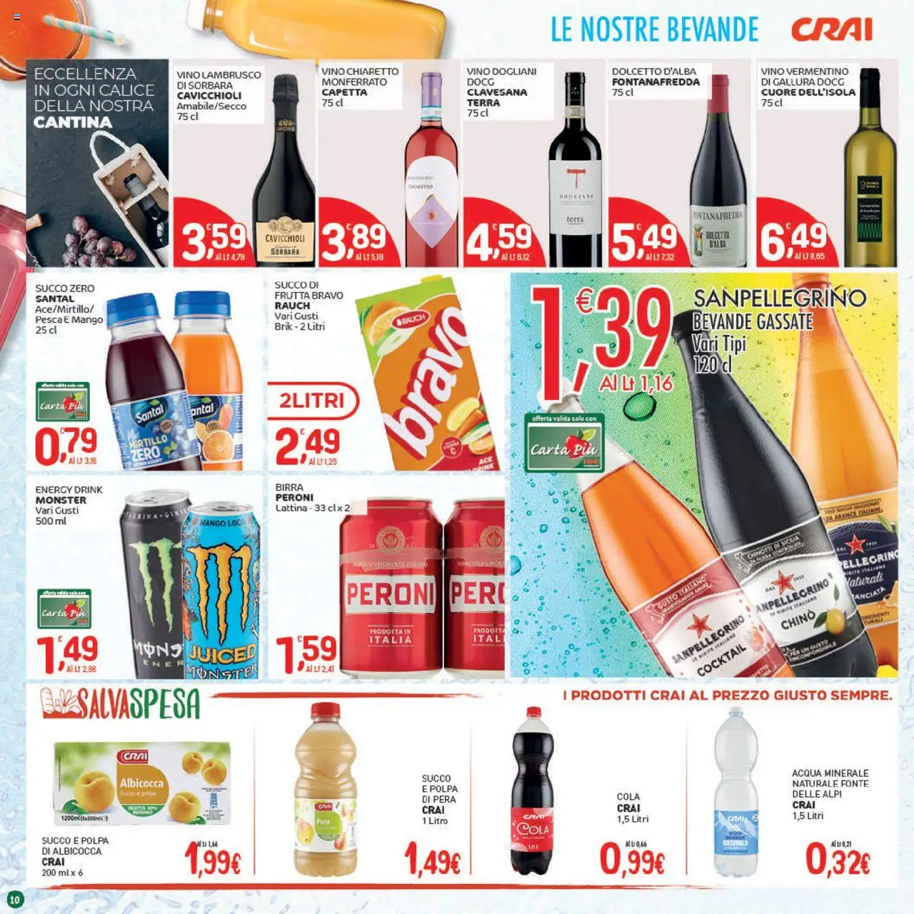 Volantino CRAI del 16.10.2025 | Pagina: 10 | Prodotti: Succo, Mango, Pera, Terra