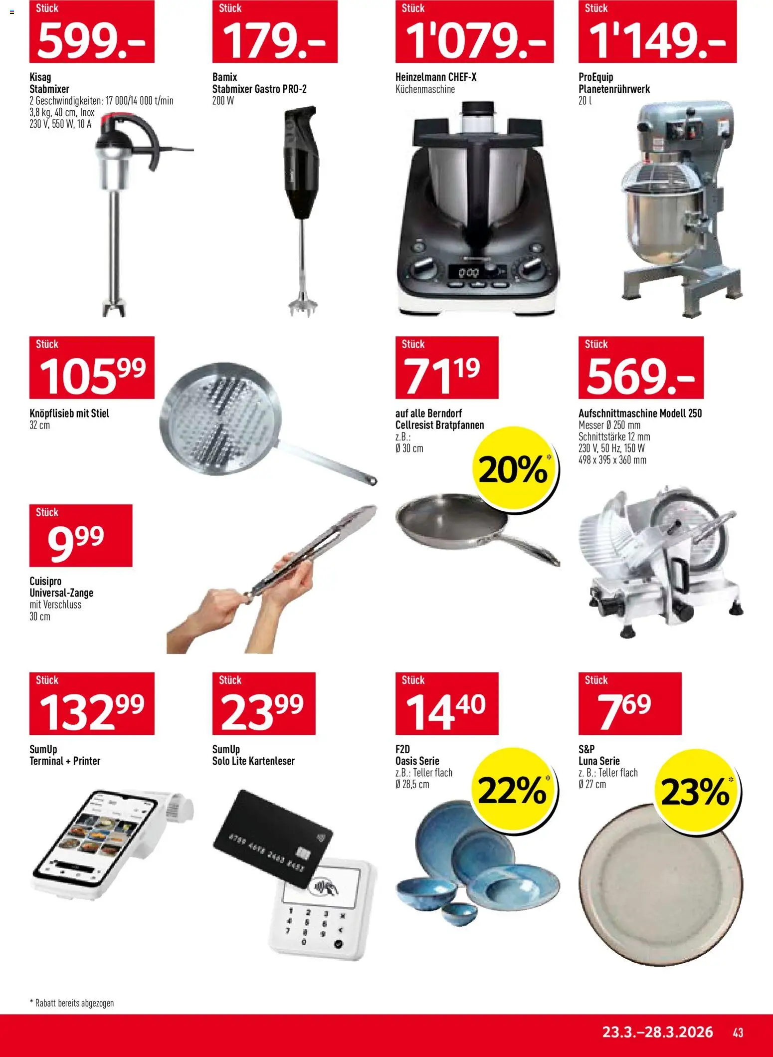 Prodega aktionen – gültig ab 23.03.2026 | Seite: 43 | Produkte: Stabmixer
