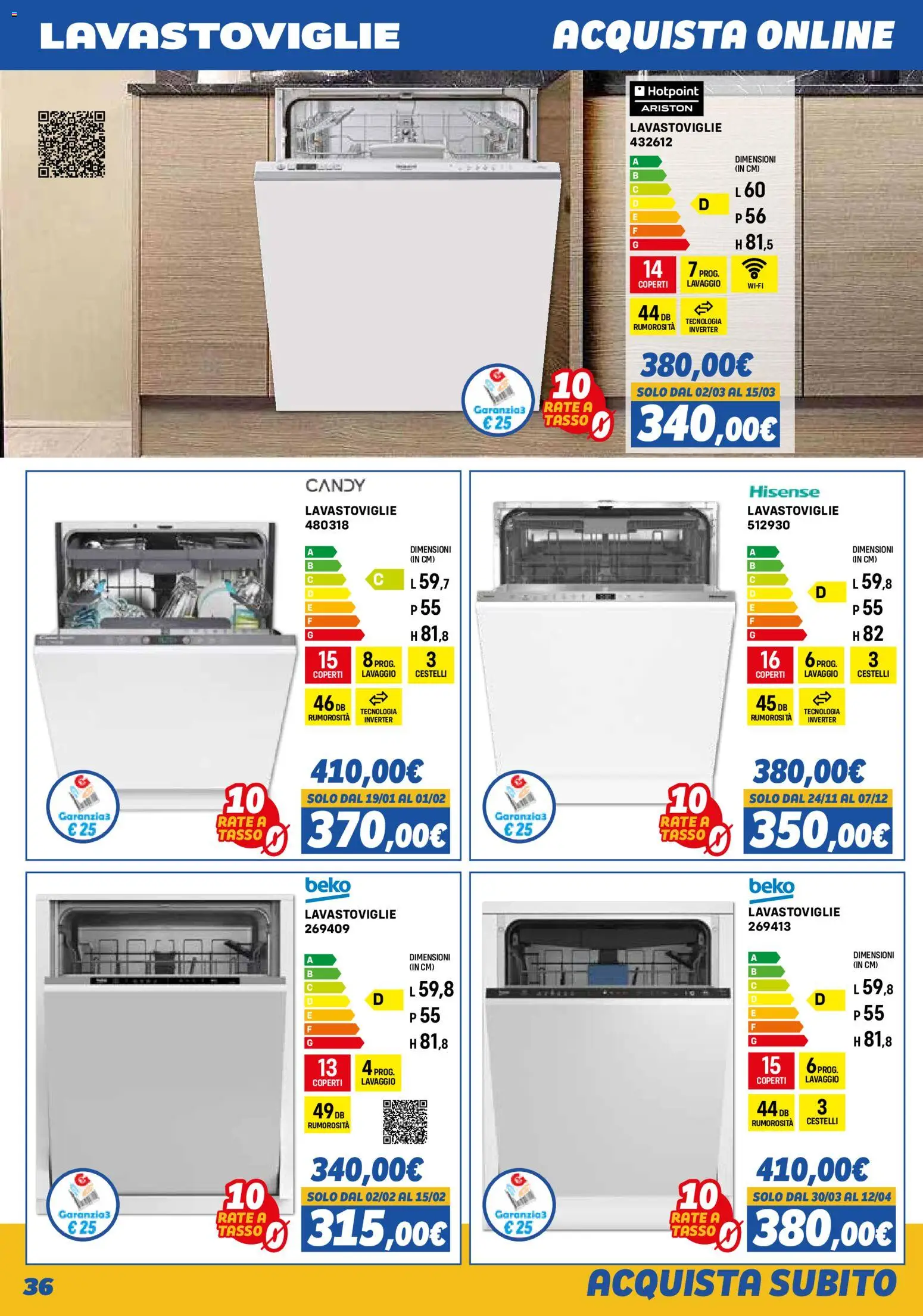 Volantino Orizzonte del 01.11.2025 | Pagina: 36 | Prodotti: Lavastoviglie