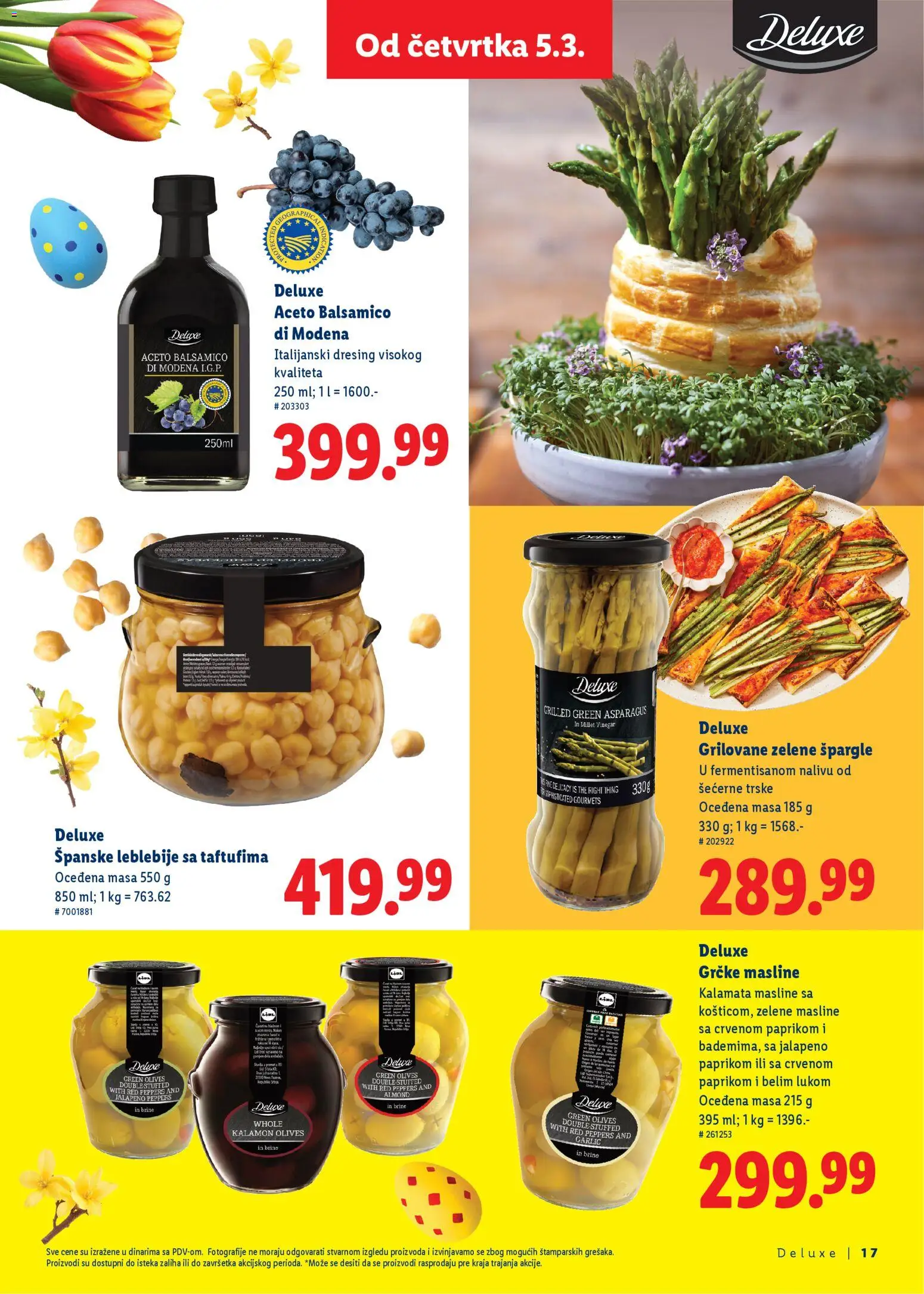 Lidl katalog - važi od 05.03.2026 | Strana: 17 | Proizvode: Masline, Leblebije