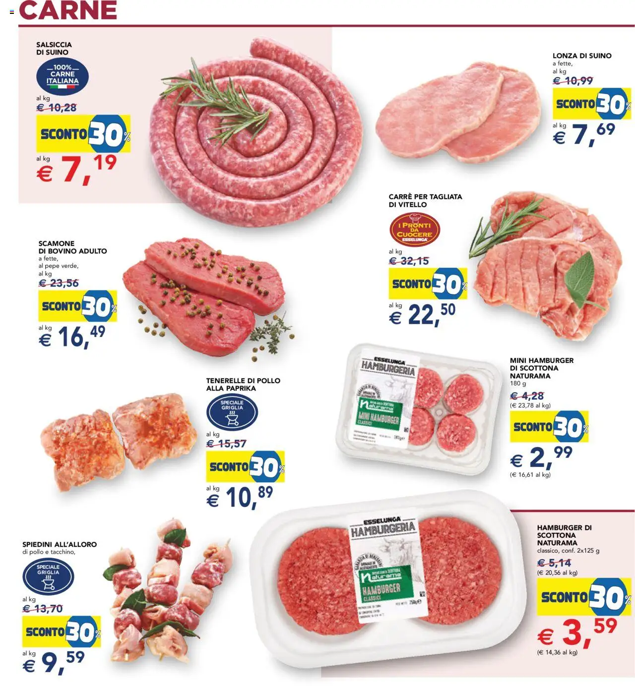 Volantino Esselunga S del 28.08.2025 | Pagina: 17 | Prodotti: Bovino, Pollo, Pepe, Griglia