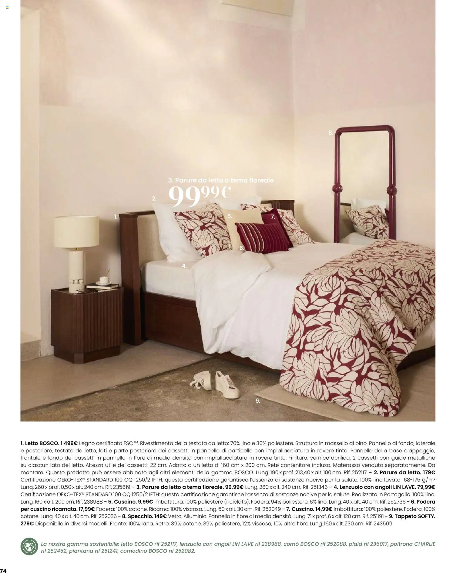 Volantino Maisons du Monde del 12.02.2026 | Pagina: 74 | Prodotti: Contenitore, Letto, Comodino, Poltrona