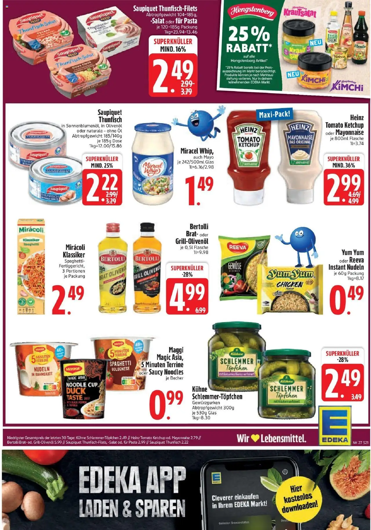 Edeka prospekt Murnau	 - gültig ab dem 29.06.2025 | Seite: 21 | Produkte: Balsamico, Mayonnaise, Nudeln, Ketchup