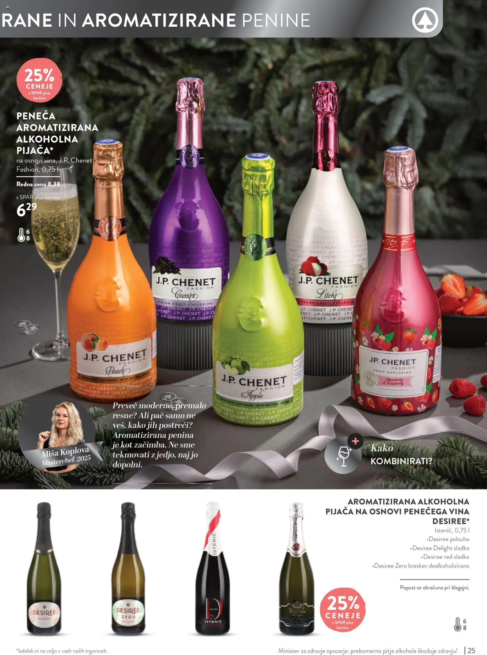 Novi Spar katalog ponudbe – veljaven od 05.11.2025 | Stran: 25 | Izdelki: Penina, Breskev