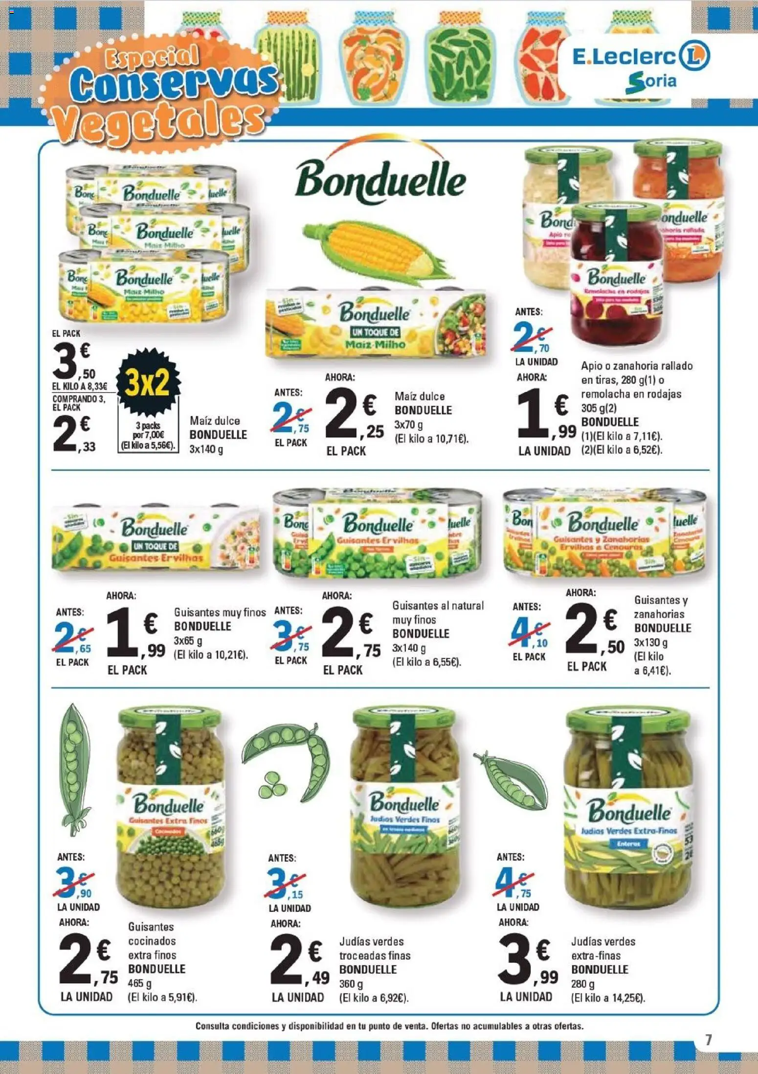 E.Leclerc - Especial Conservas Vegetales │ válido desde el 18.02.2026 | Página: 7 | Productos: Zanahoria