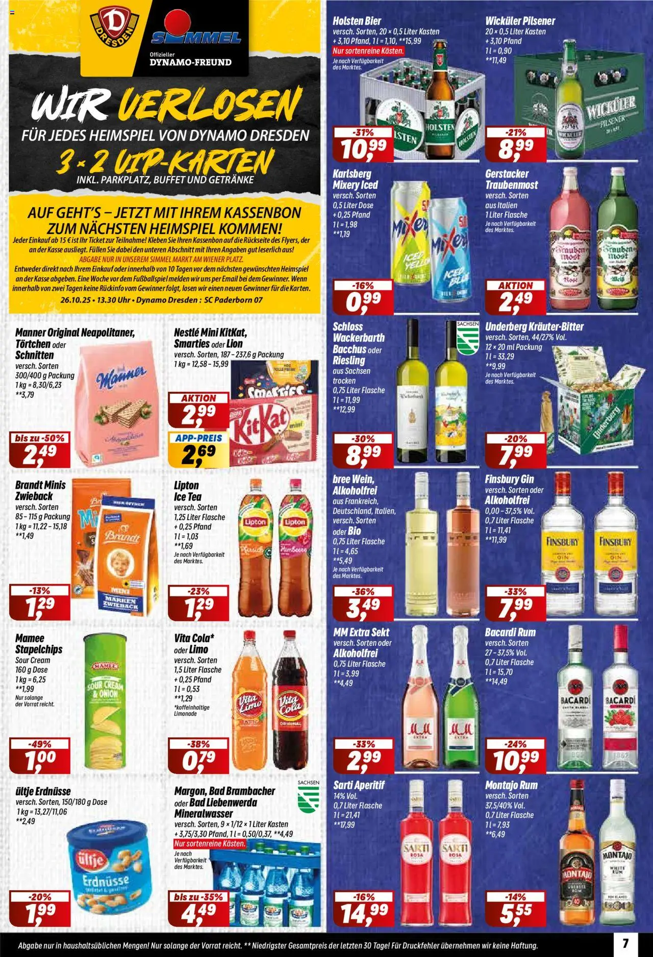 Simmel Prospekt 	 - gültig ab dem 11.08.2025 | Seite: 7 | Produkte: Bier, Rum, Mixery, Gin