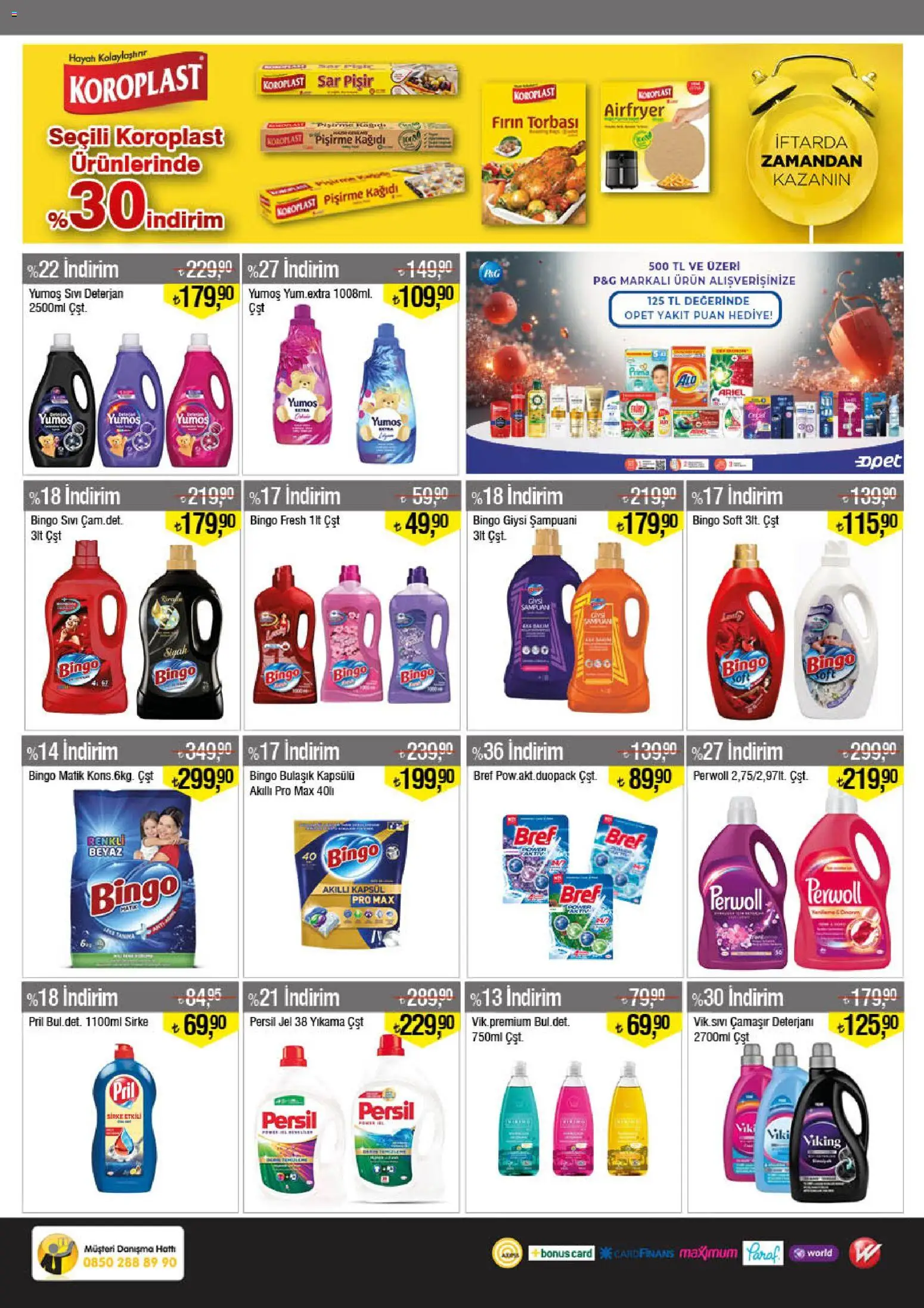 Gürmar - Katalog - 16.02.2026 tarihinden itibaren geçerlidir | Sayfa: 16 | Ürünler: Çamaşır deterjanı, Sirke, Deterjan, Giysi