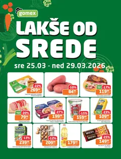 Gomex katalog Lakše od srede - pregled Gomex kataloga - važi od 25.03.2026
