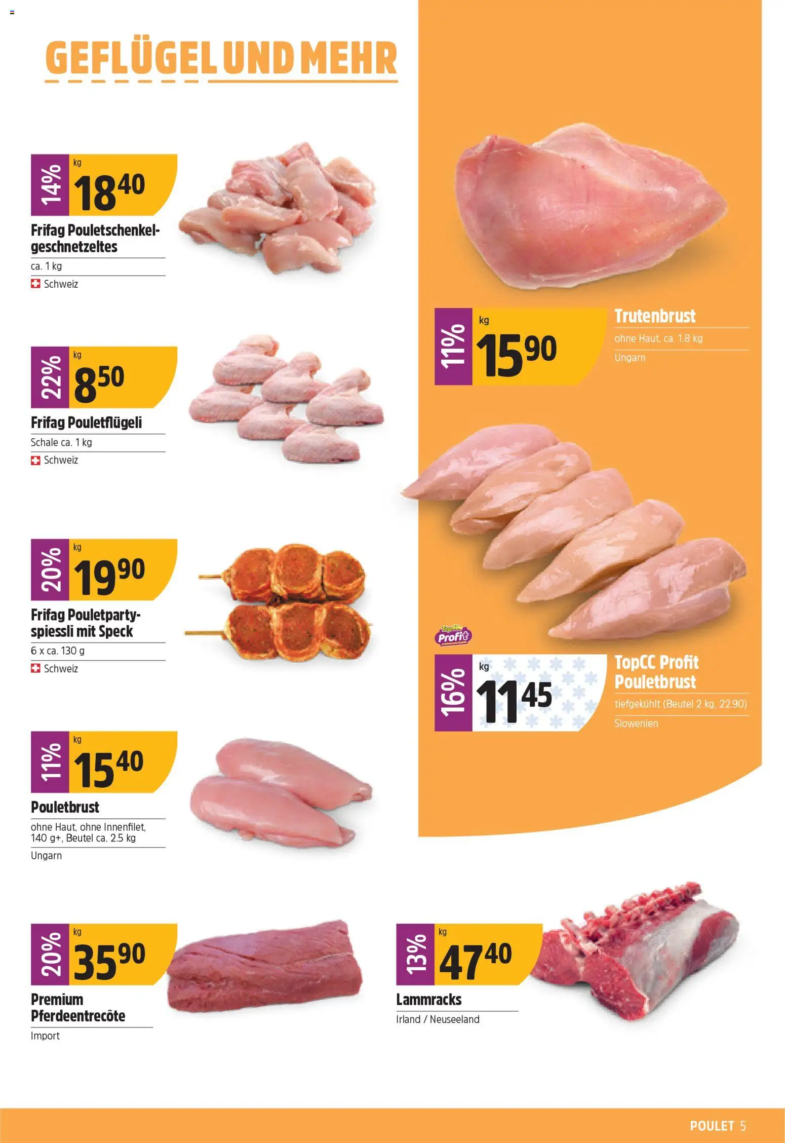 TopCC Aktionen – gültig ab 02.02.2026 | Seite: 5 | Produkte: Pouletbrust