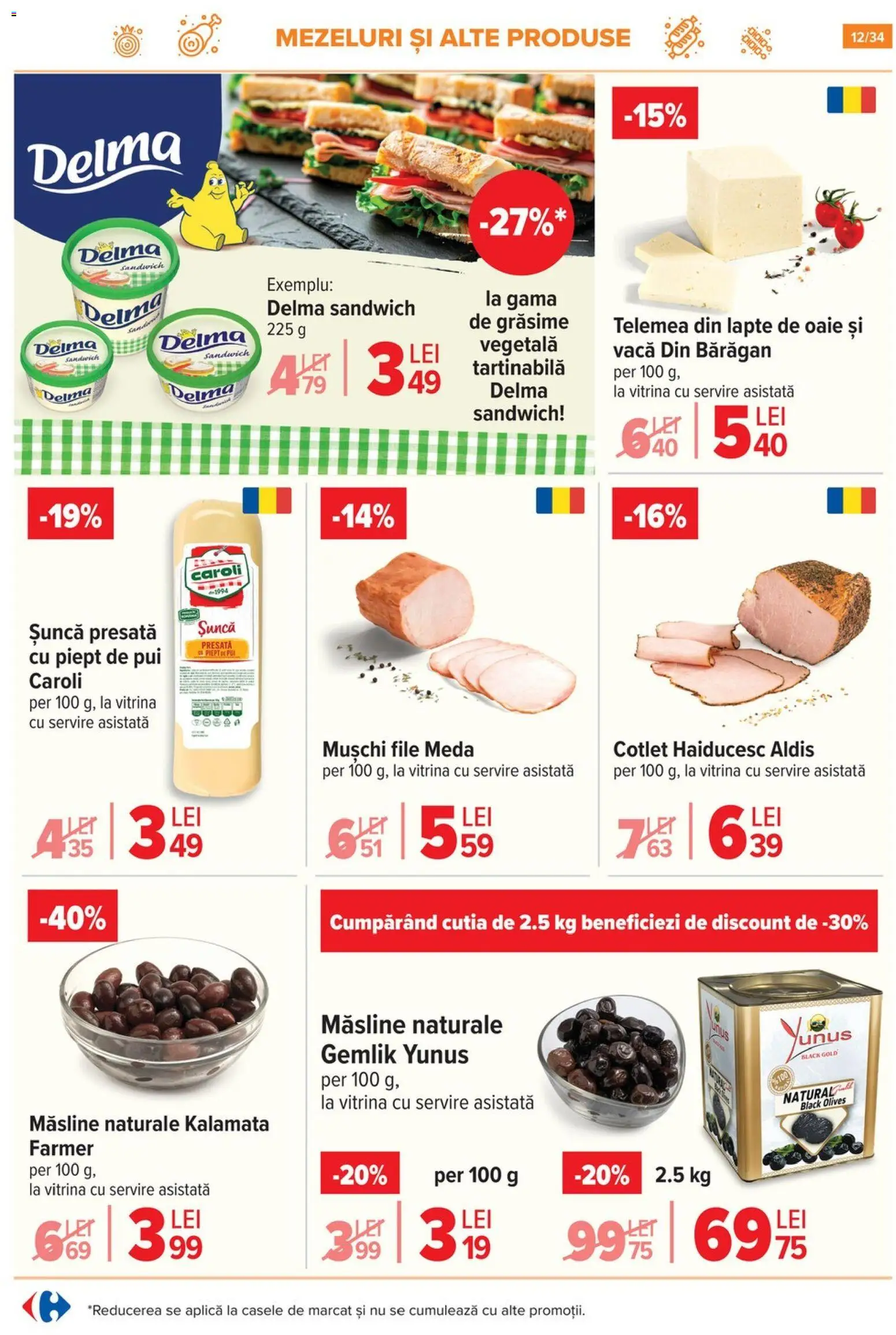 Noul catalog Carrefour – valabil de la 12.11.2025 | Pagină: 12 | Produse: Lait de coco, Hacıyatmaz Kedi Oyuncağı, Vitrină, Măsline