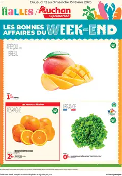 Auchan - Les bons plans du week-end dans votre super ! - Voorbeeld van een folder van Auchan, geldig van 12.02.2026