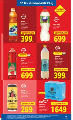 Lidl akciós ujság - amely érvényes a következő dátumtól: 17.07.2025 | Oldal: 15