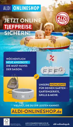 Aldi Onlineshop gültig ab dem 21.07.2025