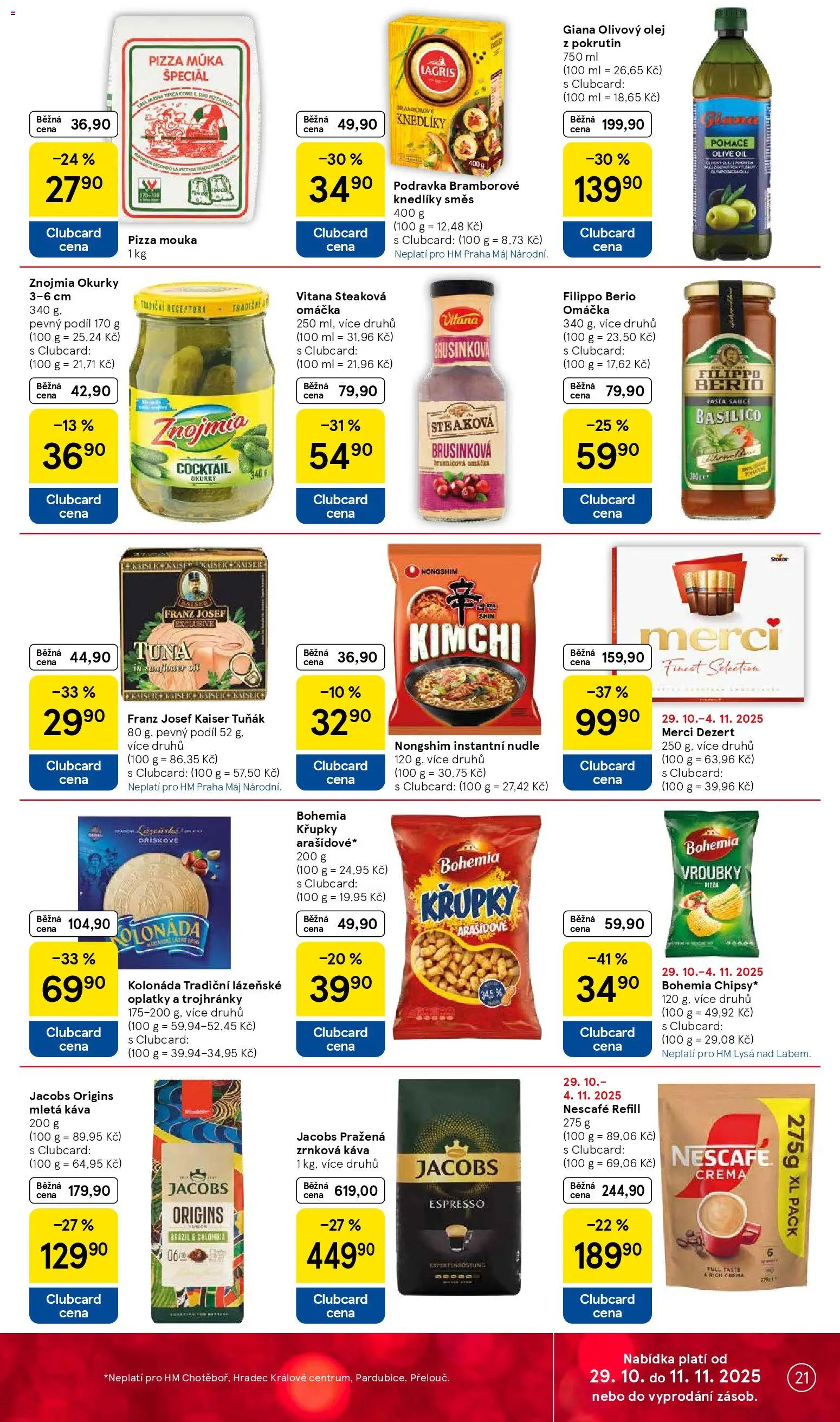 Tesco leták - Hypermarket od 29.10.2025 | Strana: 21 | Produkty: Merci, Kimchi, Chipsy, Křupky