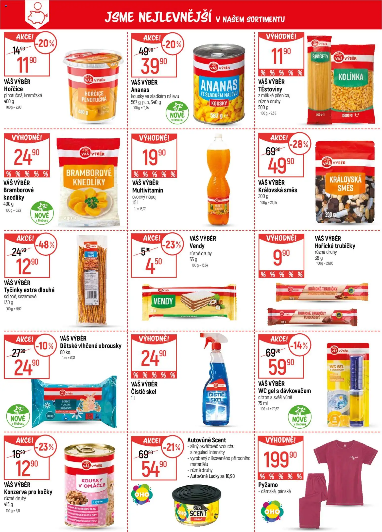 Globus leták od 25.02.2026 | Strana: 4 | Produkty: Vlhčené ubrousky, Pyžamo, Ananas, Wc