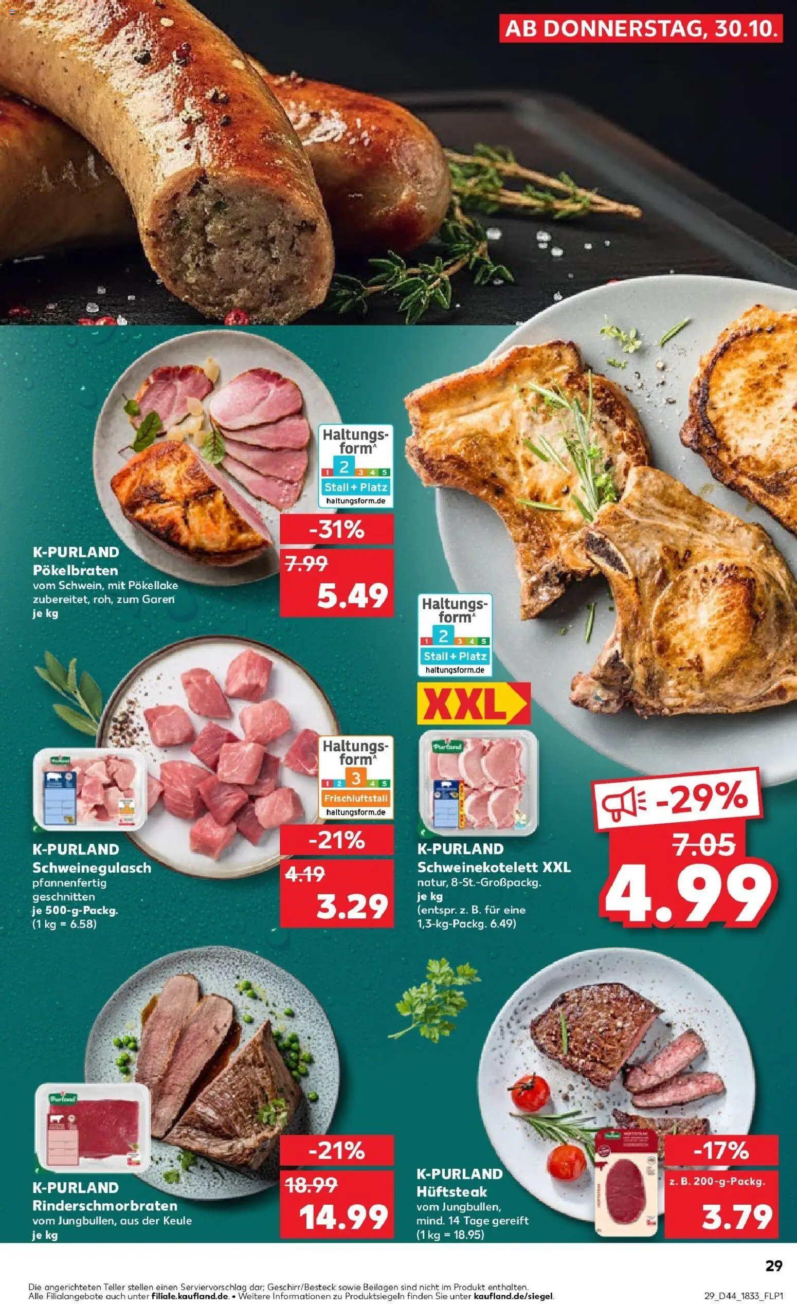 Kaufland prospekt Kerpen	 – gültig ab 30.10.2025 | Seite: 29 | Produkte: Schweinegulasch