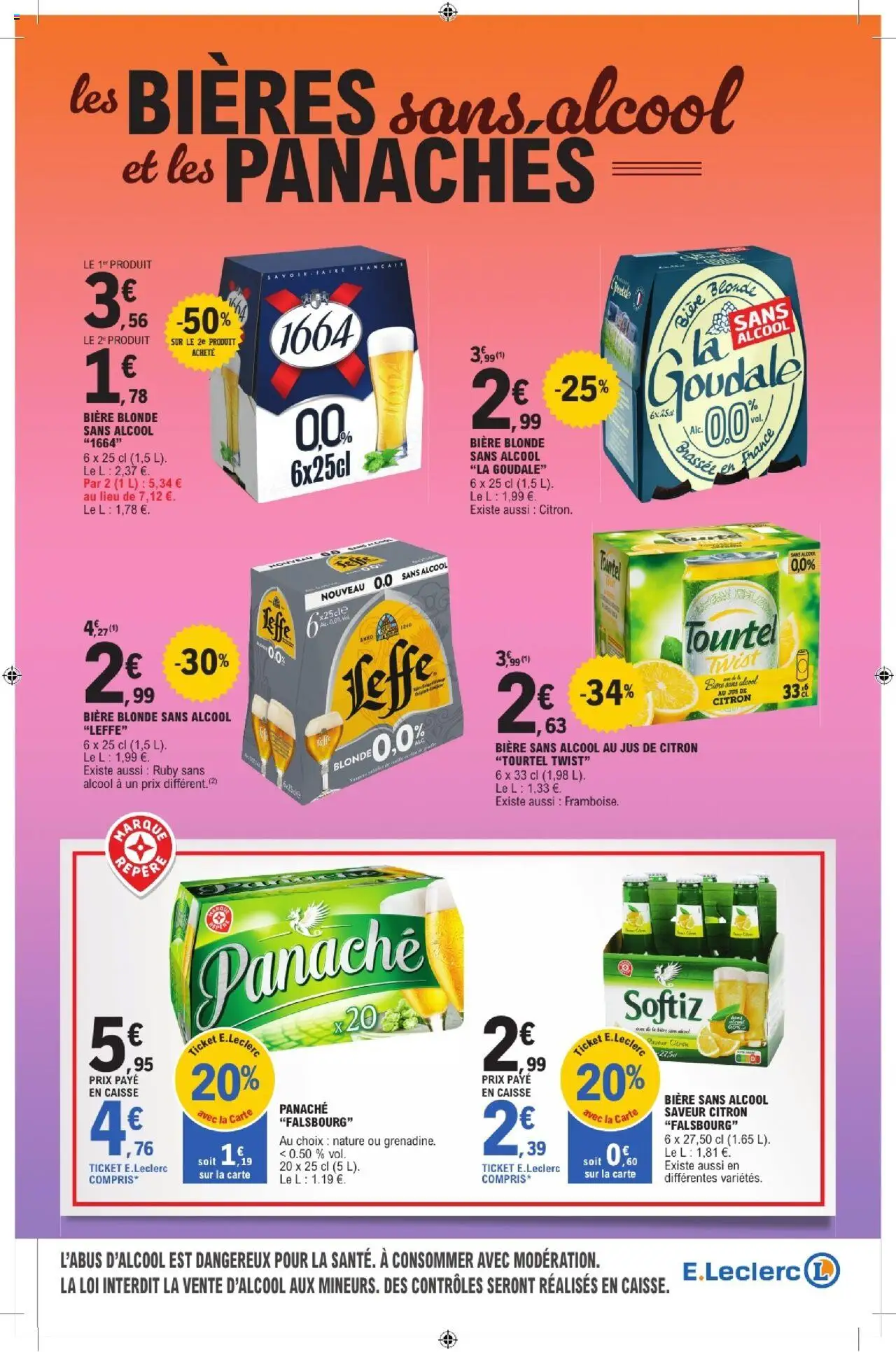 {H1} | Page: 19 | Produits: Goudale, Citron, Jus de citron, Bière