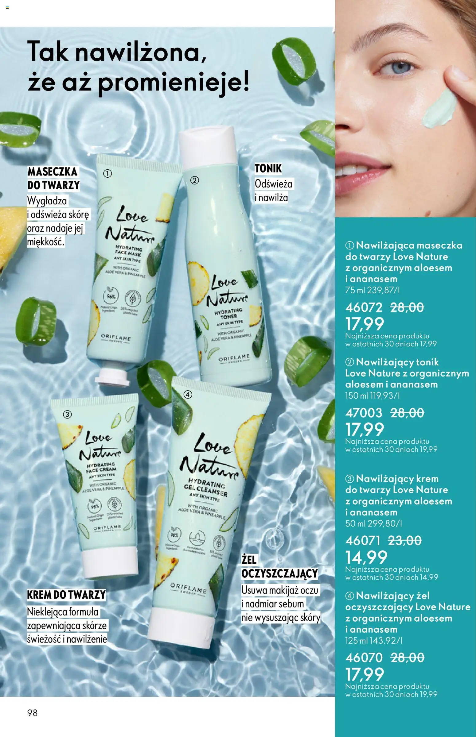 Oriflame Katalog 4 2026 od 04.03.2026 | Strona: 98 | Produkty: Krem, Krem do twarzy, Tonik, Tonik do twarzy