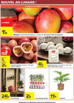 Carrefour - Prévisualisation de Carrefour catalogue semaine 7 valide à partir de 10.02.2026 | Page: 24 | Produits: Fruit de la passion, Mangue, Palmier