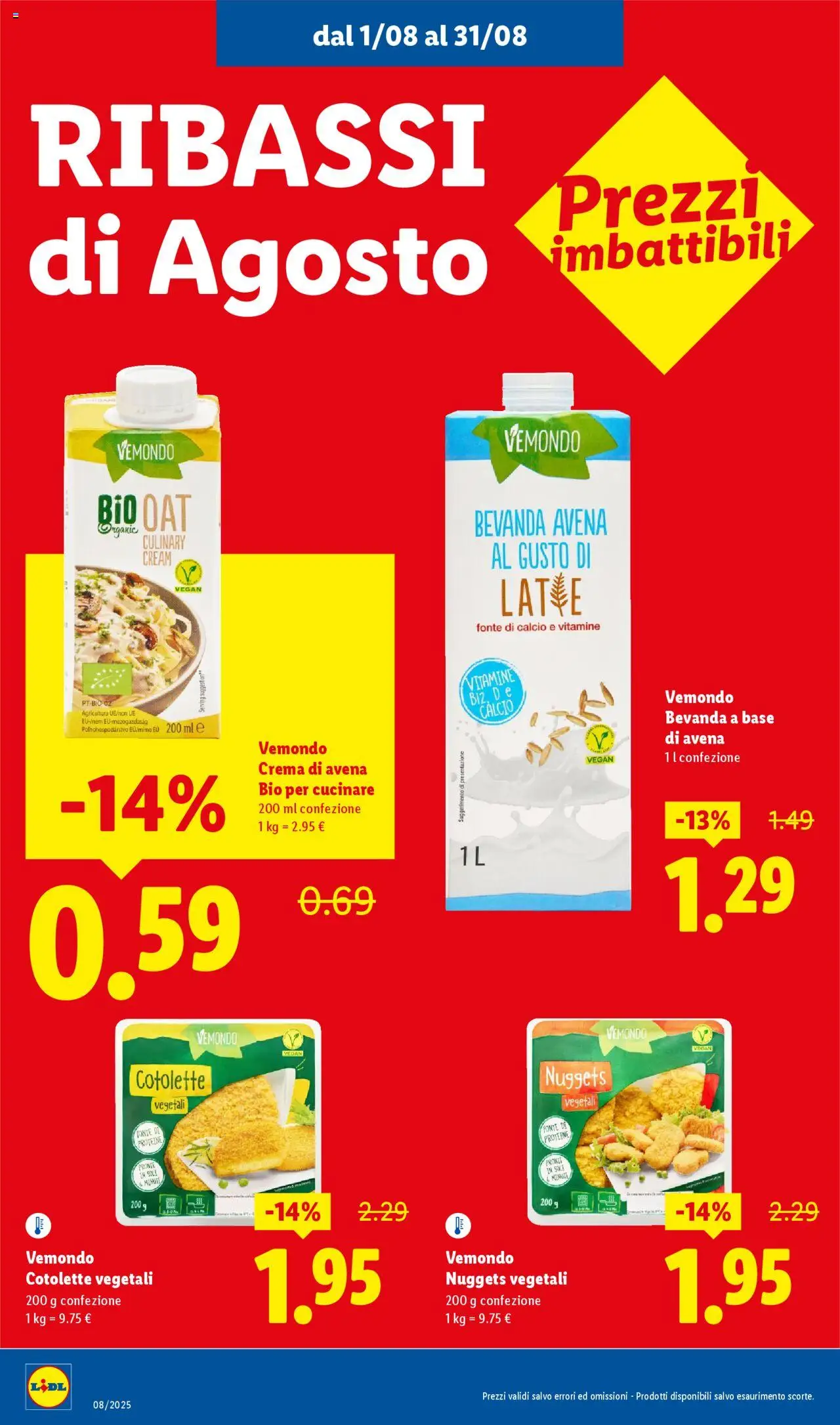 Volantino Lidl del 01.08.2025 | Pagina: 6 | Prodotti: Crema, Nuggets