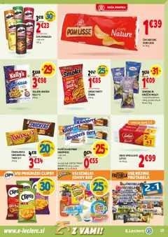 E.leclerc katalog │ velja od 02.07.2025 | Stran: 19 | Izdelki: Keksi, Prigrizki, Cips, Orescki