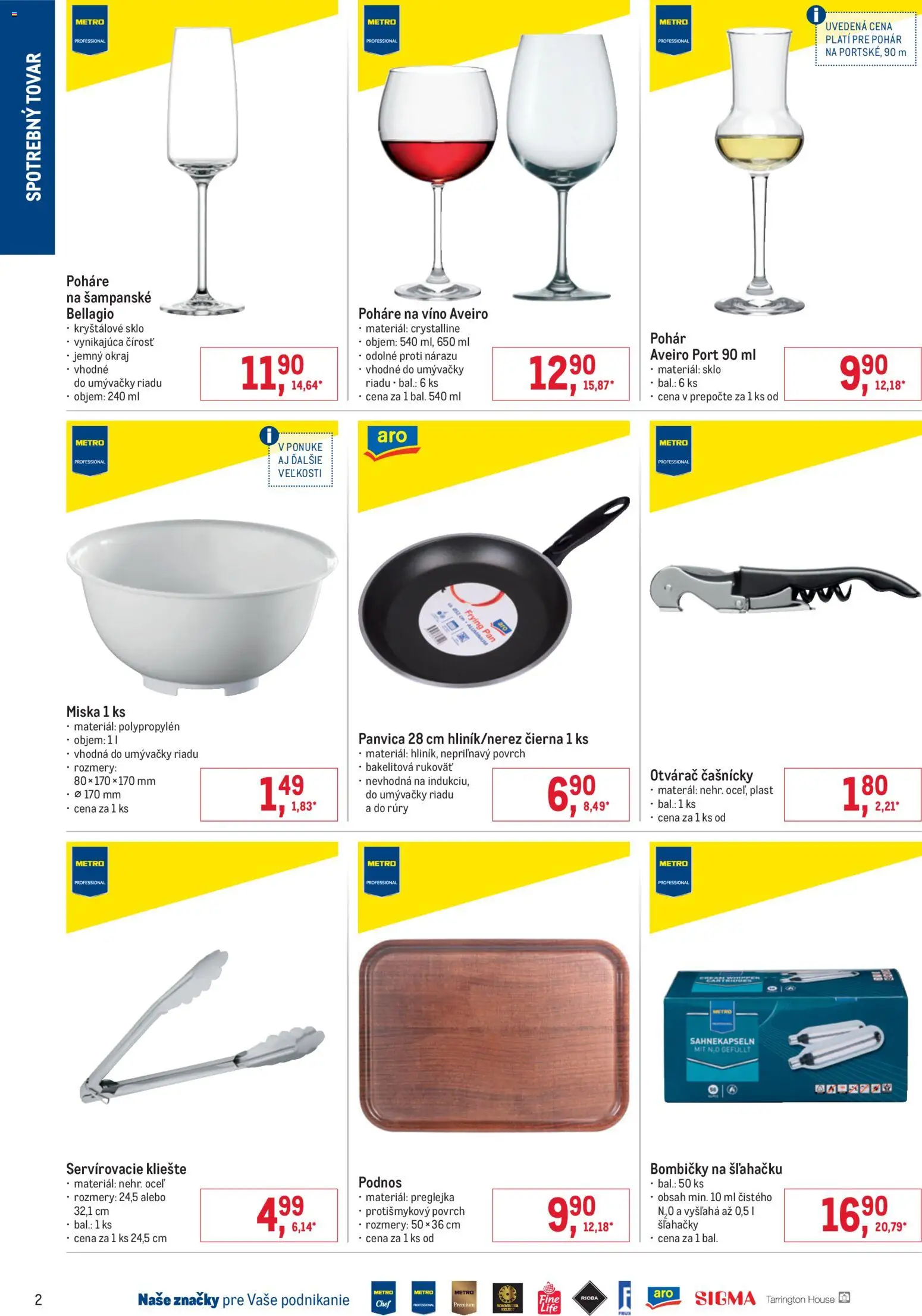 Nové Metro akcie – leták je platný od 28.01.2026 | Strana: 2 | Produkty: Víno, Panvica, Šampanské