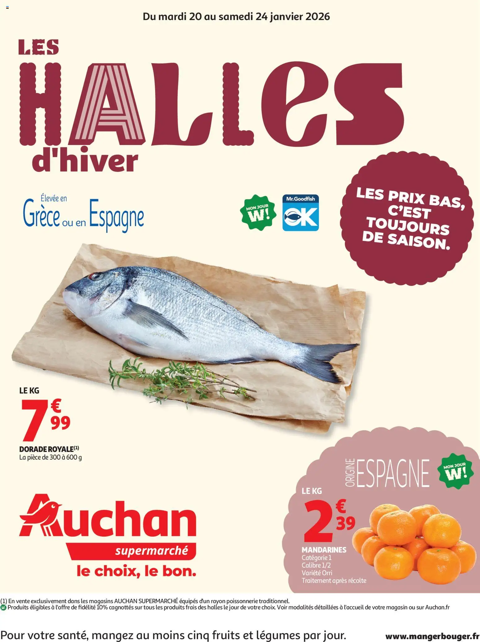 {H1} | Page: 1 | Produits: Poissonnerie, Mandarines