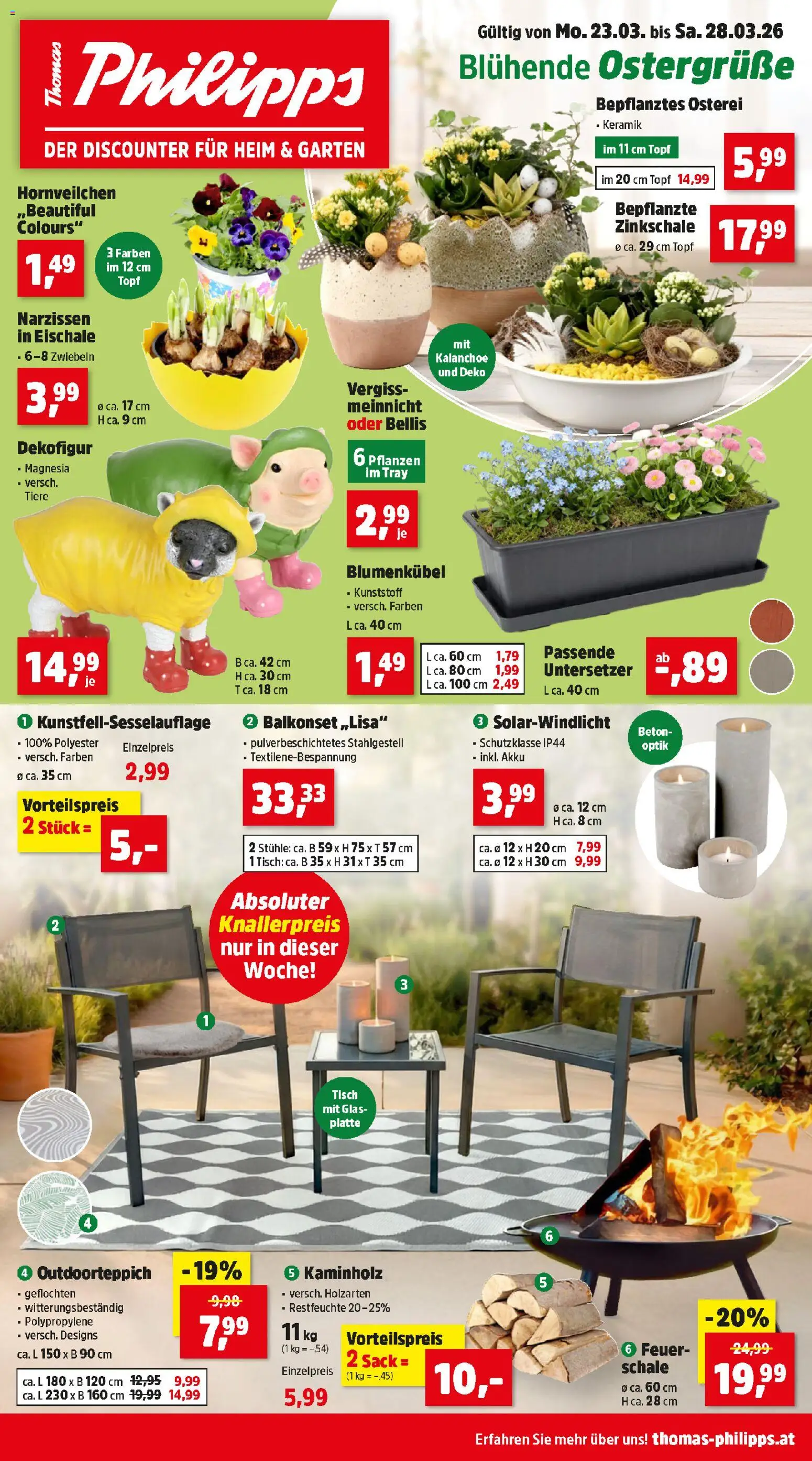 Thomas Philipps Flugblatt gültig ab 23.03.2026 | Seite: 1 | Produkte: Zwiebeln, Tisch