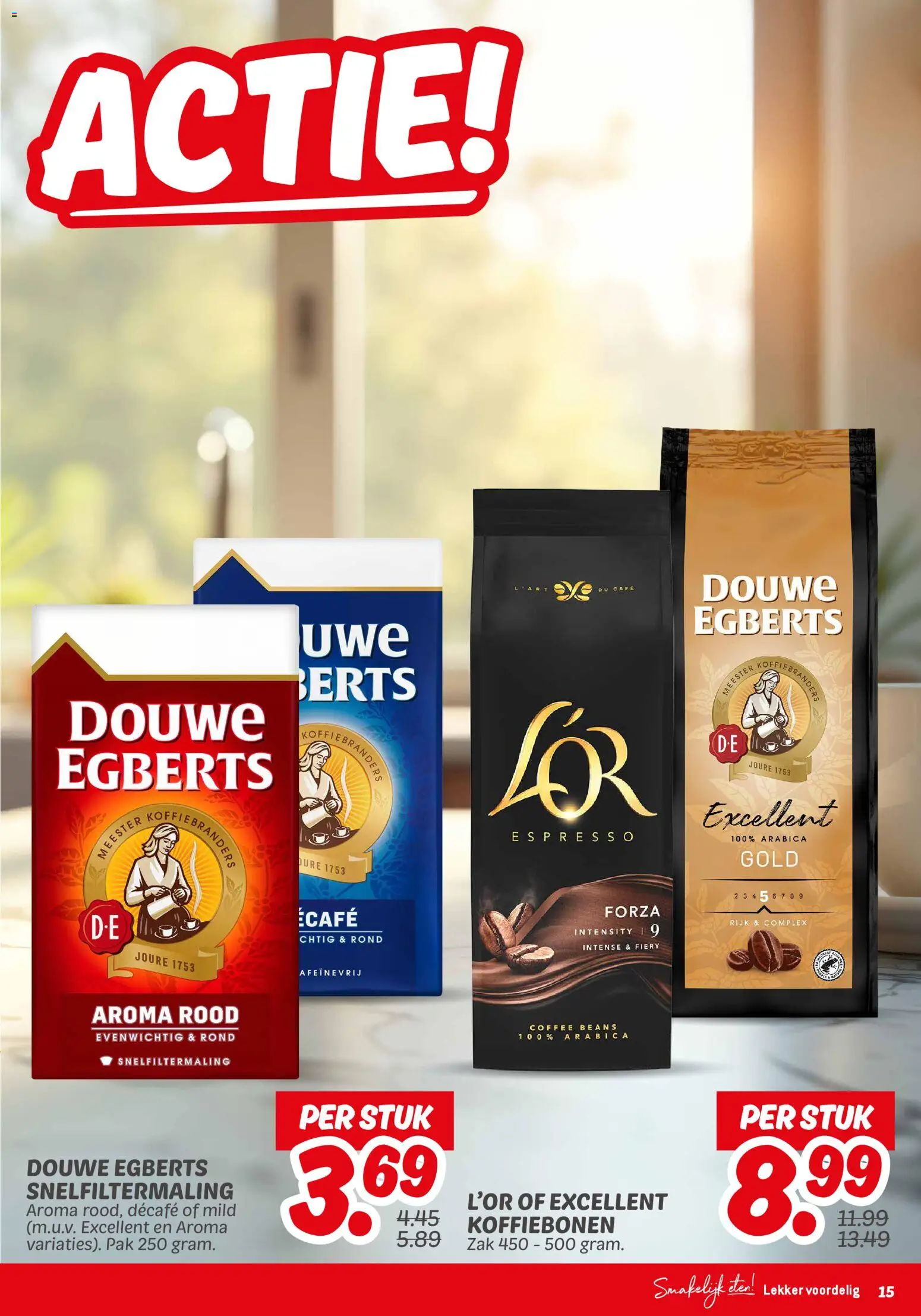 {H1} | Pagina: 15 | Producten: Koffiebonen, Zak