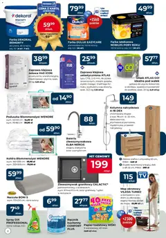 Pogląd oferty "Mrówka Gazetka - Myszyniec" - ważna od 16.10.2025 | Strona: 2 | Produkty: Poduszka, Mop obrotowy, Kołdra, Ręcznik papierowy