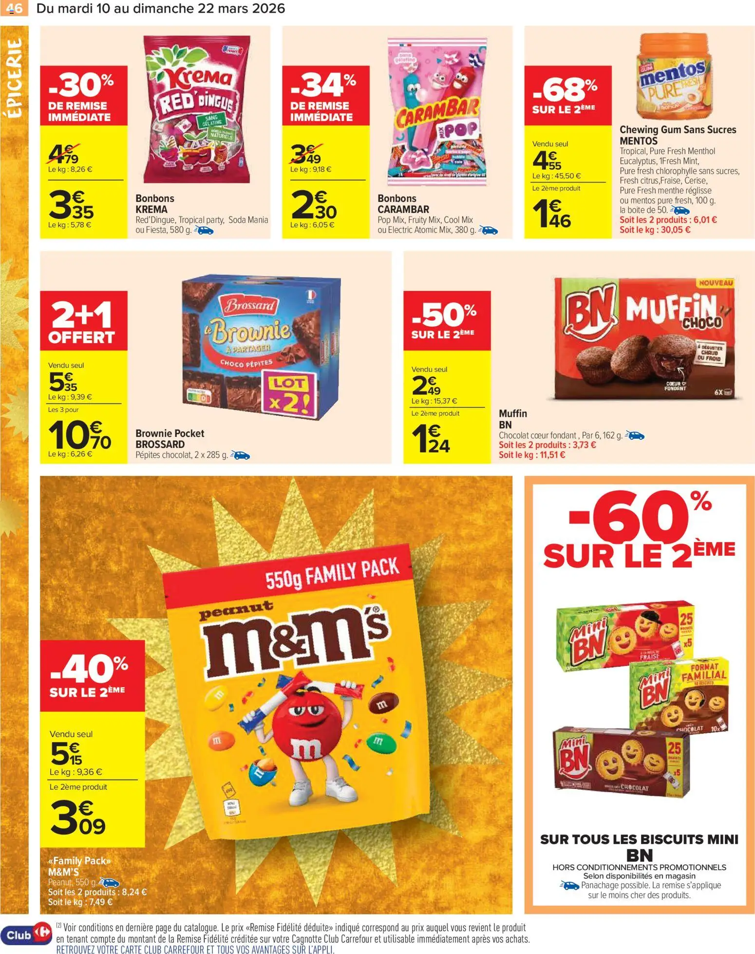 {H1} | Page: 48 | Produits: Fraise, Menthe, Chocolat, Bonbons