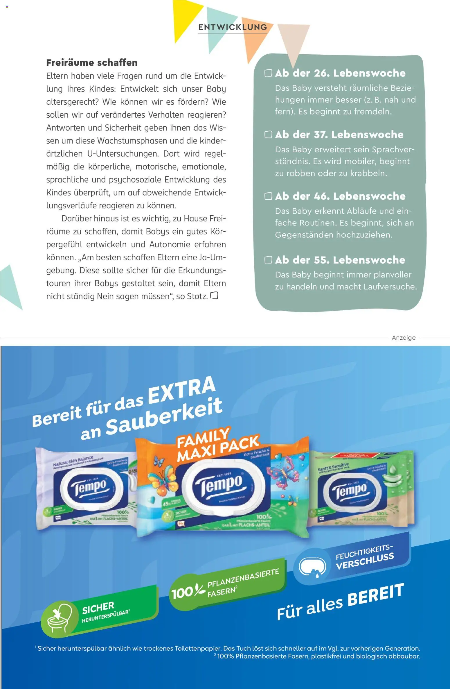 Rossmann babywelt Elternmagazin – gültig ab 11.12.2025 | Seite: 49 | Produkte: Tempo