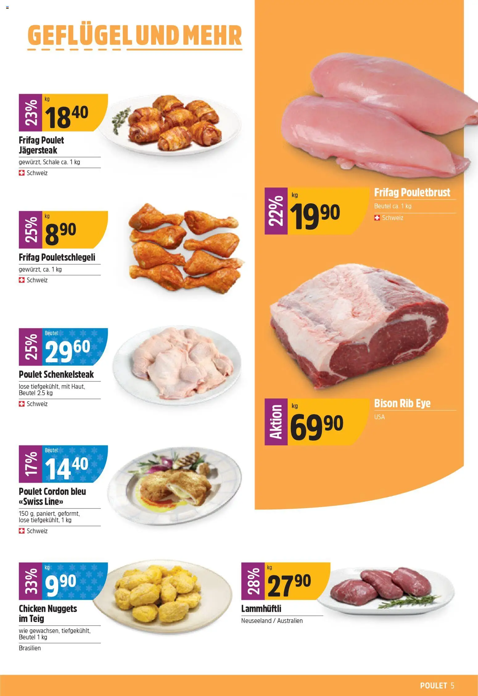 TopCC Aktionen – gültig ab 26.01.2026 | Seite: 5 | Produkte: Pouletbrust