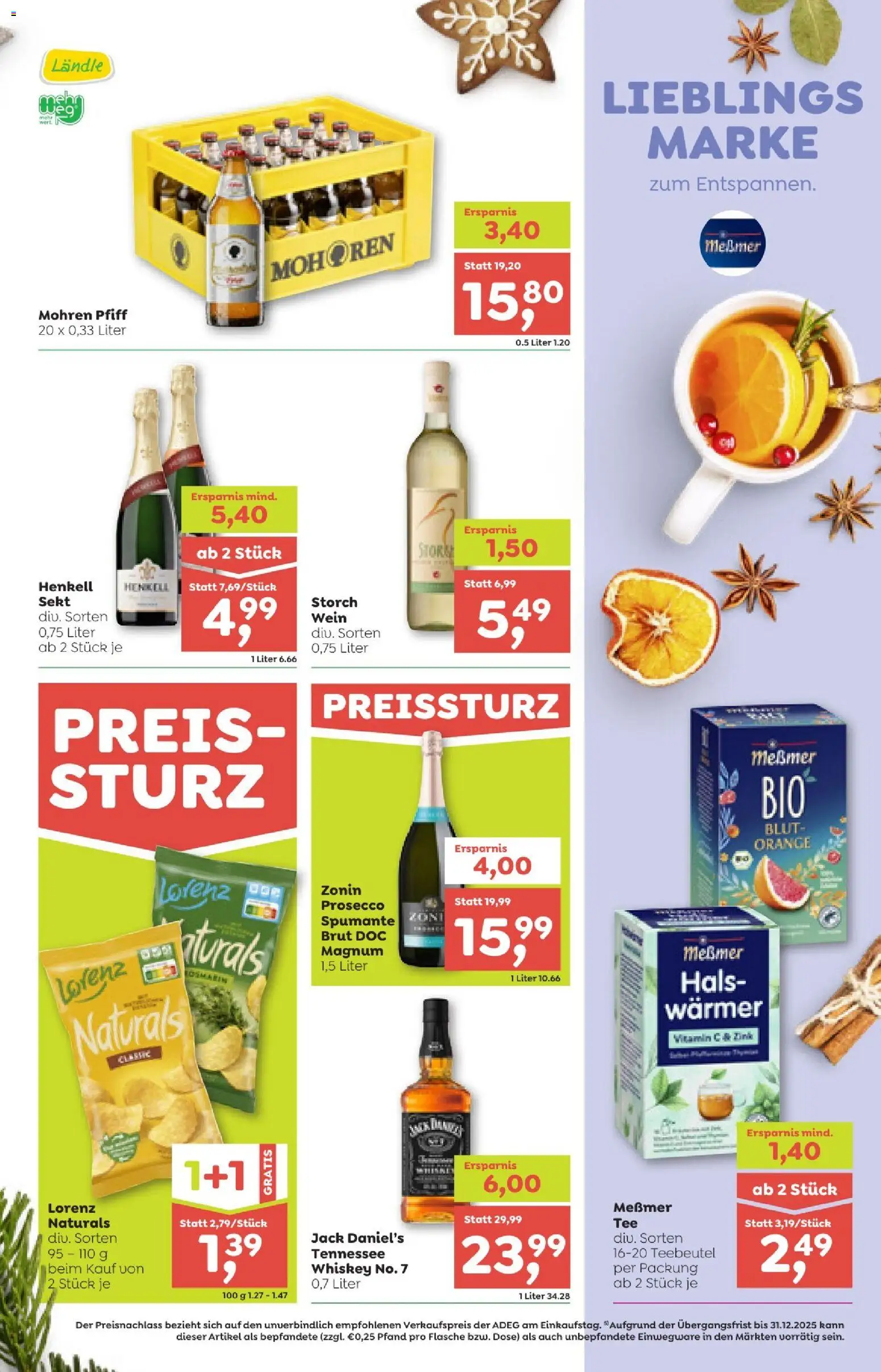 ADEG Vorarlberg gültig ab 11.12.2025 | Seite: 9 | Produkte: Whiskey, Wein