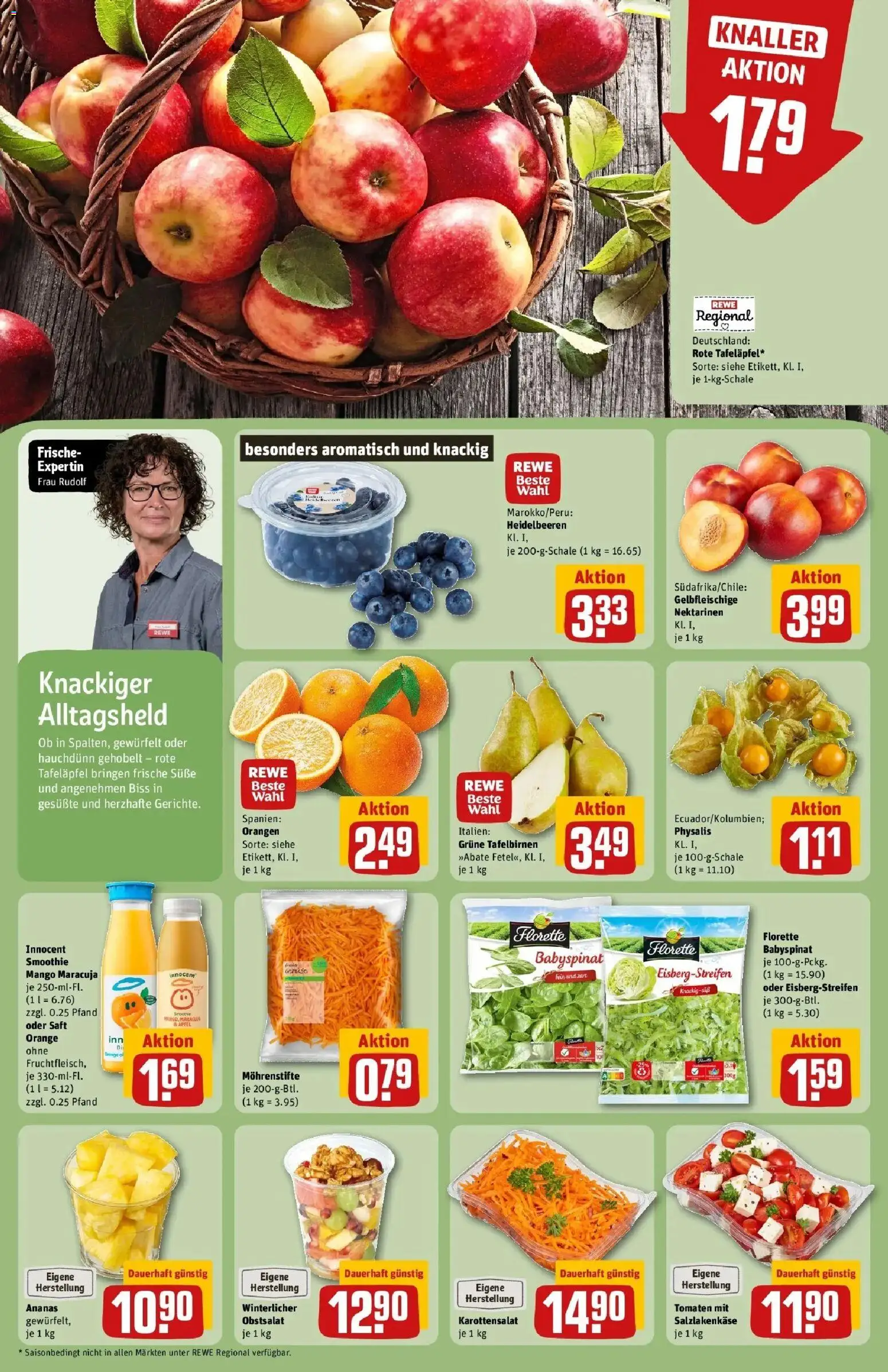 Rewe Prospekt Heppenheim	 – gültig ab 09.03.2026 | Seite: 6 | Produkte: Nektarinen, Äpfel, Heidelbeeren, Mango