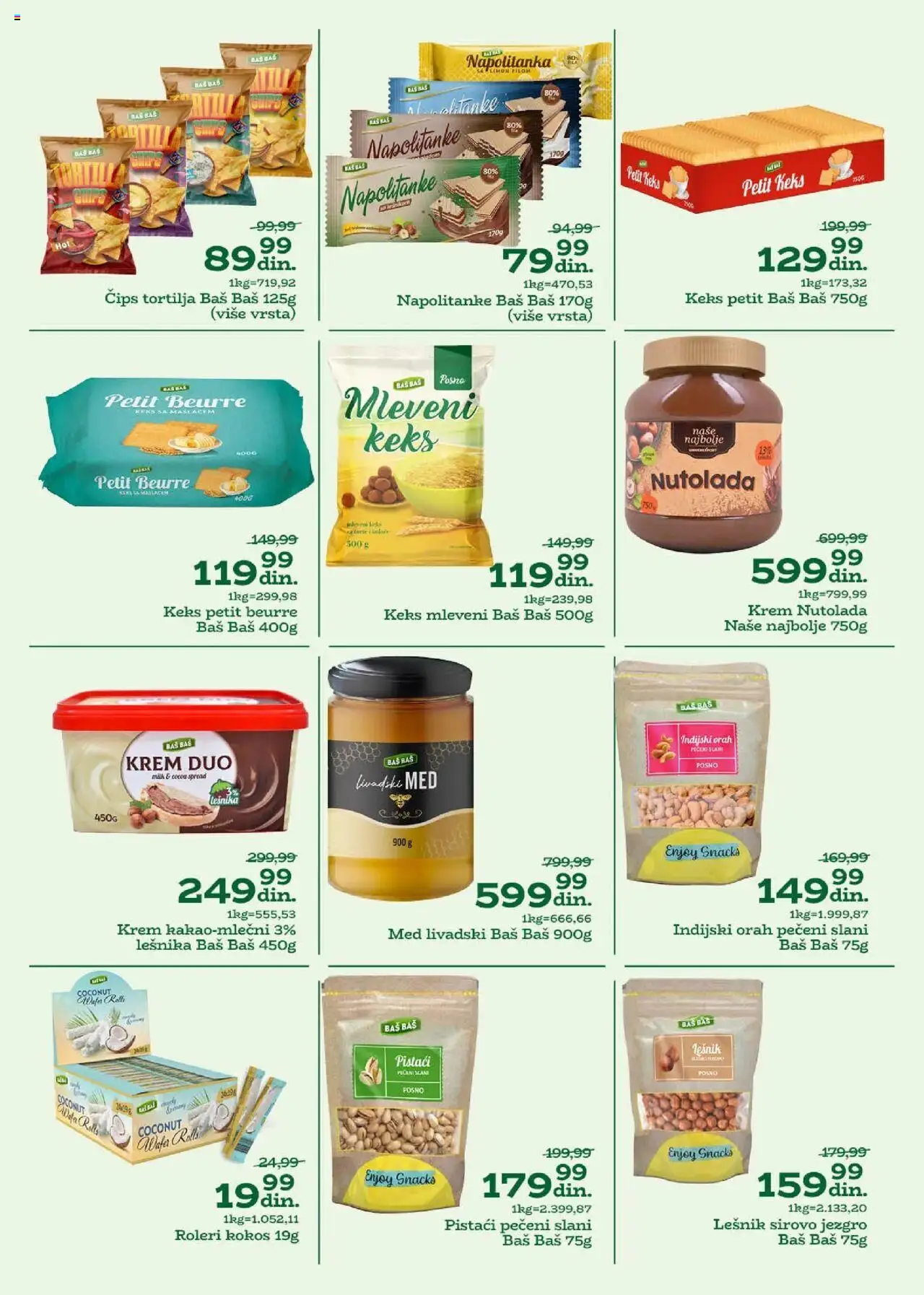 Univerexport katalog - važi od 08.07.2025 | Strana: 10 | Proizvode: Keks, Tortilja, Orah, Napolitanke