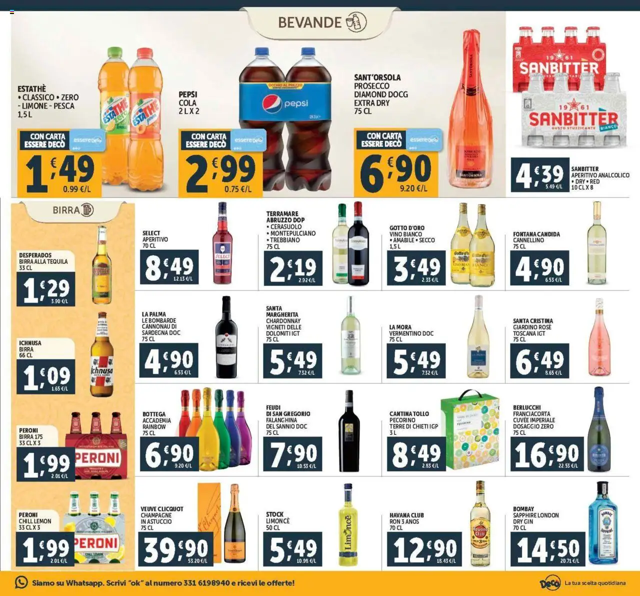 Volantino Decò del 08.08.2025 | Pagina: 17 | Prodotti: Gin, Pepsi, Pecorino, Aperitivo