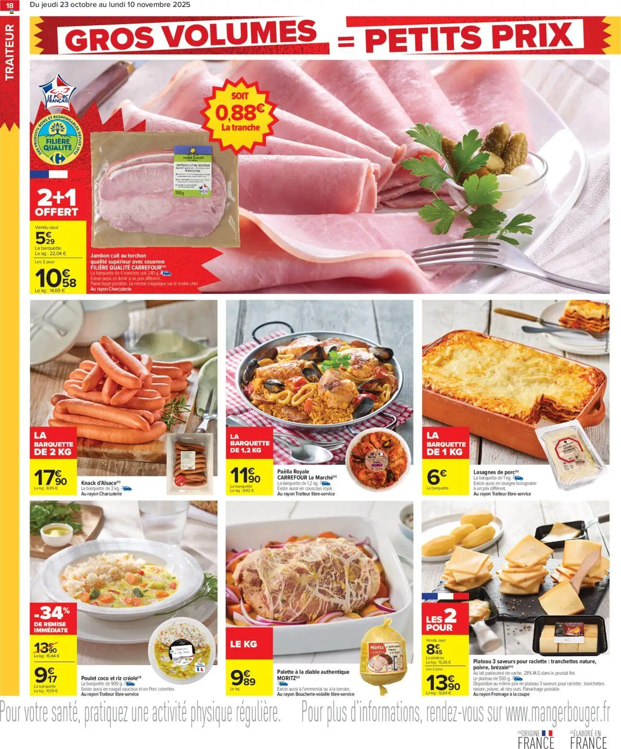 {H1} | Page: 20 | Produits: Plateau, Raclette, Couscous, Lait