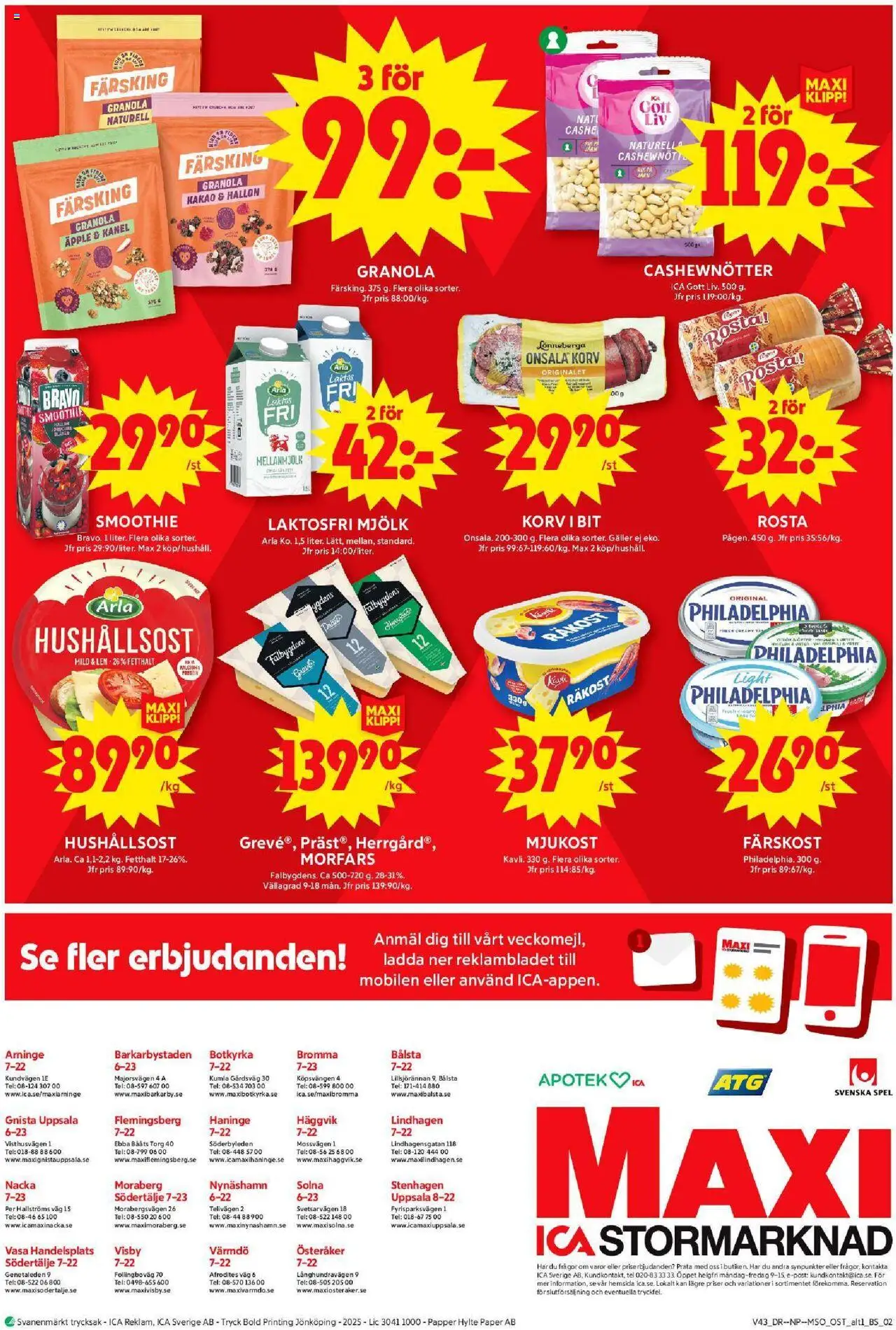 ICA Maxi reklamblad aktuell från 20.10.2025 | Sida: 18