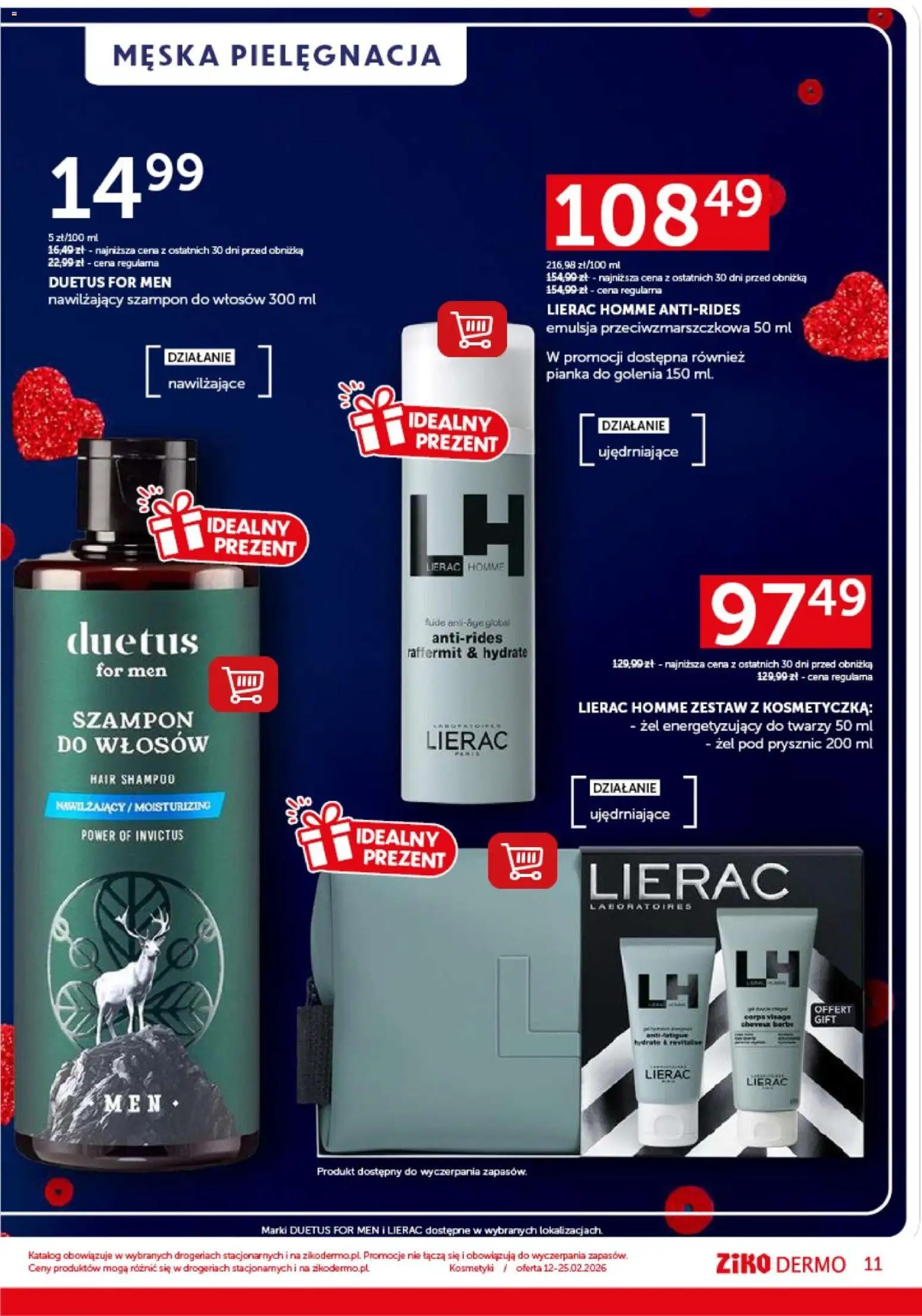 Ziko Gazetka od 12.02.2026 | Strona: 11 | Produkty: Kosmetyki, Prysznic, Szampon, Pianka do golenia