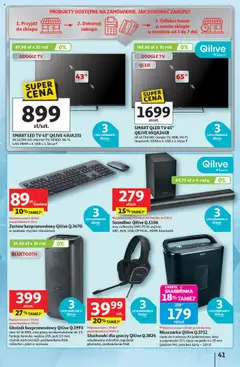 Auchan Gazetka - Pewność niskich cen Hipermarket od 18.09.2025 | Strona: 41 | Produkty: Mikrofon, USB, Myszka, Kosz